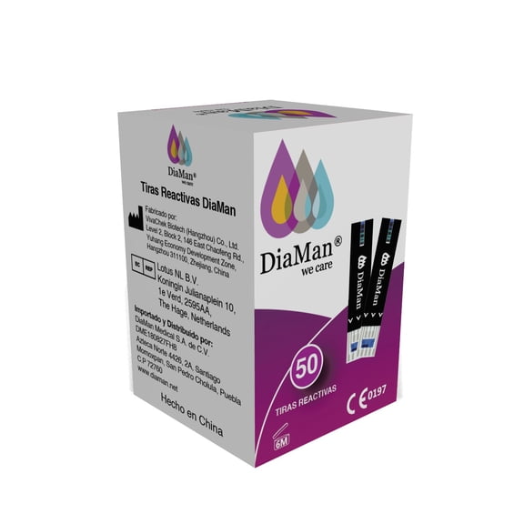 Tiras Reactivas DiaMan 50 piezas