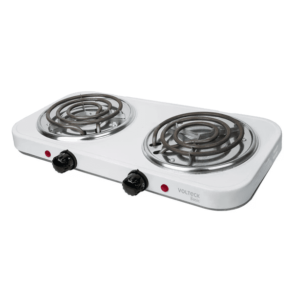 Parrilla eléctrica 2 quemadores blanca 127V
