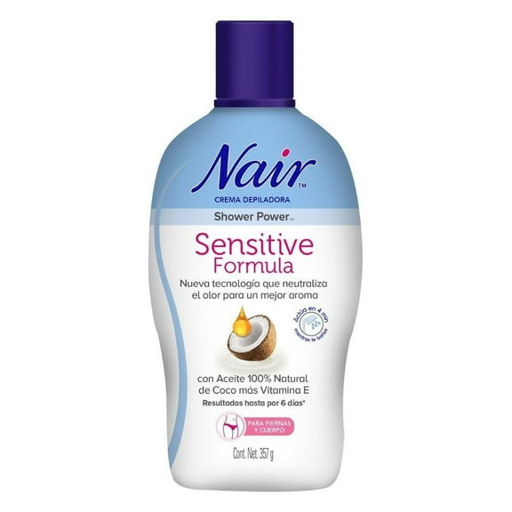Crema Depiladora Nair Shower Power Sensitive Formula 357 g