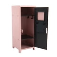 thumbnail image 1 of Mini locker, armario de escritorio, taquilla metálica multifuncional para niñas, caja miniatura rosa, 1 of 8