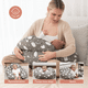 thumbnail image 4 of Almohada de Lactancia Momcozy Original Talla Grande Gris, 4 of 6