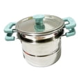 thumbnail image 4 of Sartén, olla para sopa, utensilios de cocina multifuncionales, olla antiadherente para leche con tapa Olla de sopa azul, 4 of 9