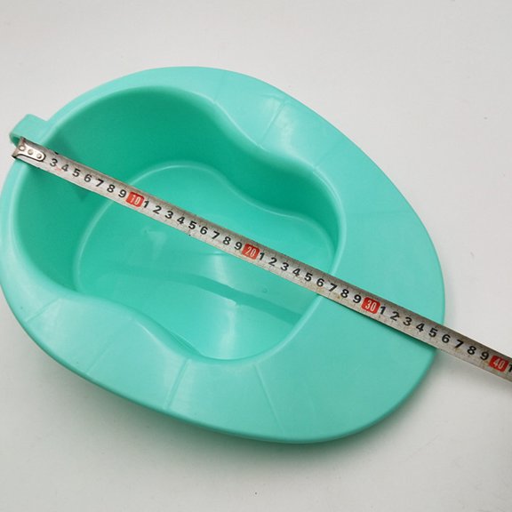RENACLIPY Bed Pan Verde Con Superficie Amplia Y Mango Para Pacientes Postrados Y Uso Cómodo En