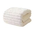 thumbnail image 2 of CaiYueKe Coral Fleece Striped Bath Towel 140x70cm Thick Soft Absorbent Quick Dry Lightweight for Couples Home Bathroom Gym Pool Beach Travel Hotel Spa Wrap Premium Polyester Fabric, 2 of 7