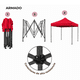 thumbnail image 4 of Carpa Plegable Reforzada sin Paredes 3x3 m - Color Verde, 4 of 5
