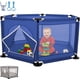 thumbnail image 3 of Corral De Multi-Juegos Hexagonal Para Bebes Niños Corralito Para Bebé Juego De Parque Infantil Parque Para Bebés Malla Suave y Transpirable Anticaída (Azul Marino), 3 of 7