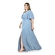thumbnail image 2 of Vestido largo con abertura Roman Fashion / Tallas Extras, 2010 (Azul claro) azul 42, 2 of 6