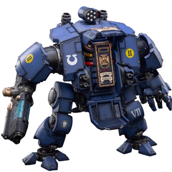 Figura de acción JOYTOY Dreadnought Warhammer 40K 1/18 Ultramarines Redemptor Dreadnought – Modelo coleccionable