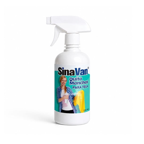 Quita Manchas para Ropa y Tela SinaVan 500ml | Removedor de Manchas y Malos Olores | Para Tapicería, Alfombras y Auto