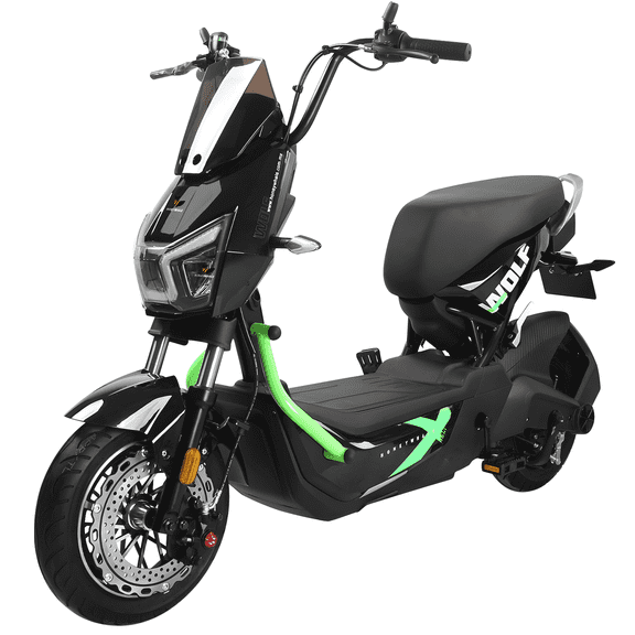 Motobici eléctrica Honey Whale ZL Negro/Verde HONEY WHALE ZL