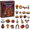 thumbnail image 1 of Day of the Dead Ofrendas Advent Calendar Cuenta Regresiva de 24 Días con Adornos 2D de Acrílico con Temática Cultural para Exhibición en Estante y Escritorio y Decoración Festiva (Calendario-Dead, 1 of 5