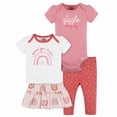 thumbnail image 1 of Set Gerber 1 Pañalero, 1 Playera, 1 Pantalón y 1 Falda Niña Talla 3-6M, 1 of 5