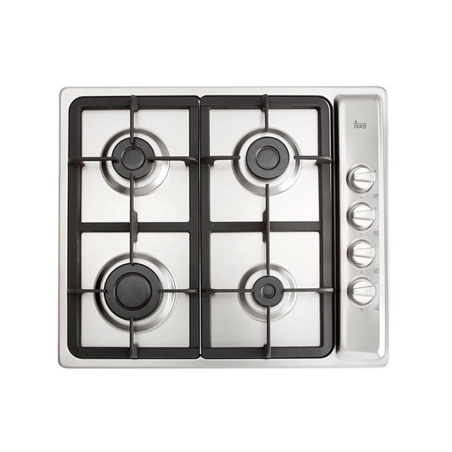 Parrilla de gas de 60 cm (24 pulgadas) Teka EP 60 4G AI CI para empotrar de 4 quemadores en acero inoxidable