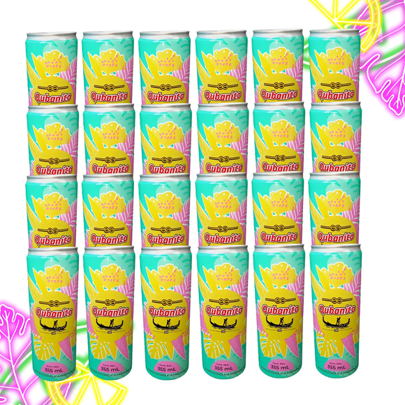 KIT 24 Bebidas preparadas Qubanito Arriero Sabor Mora Azul Y Fresa 355ml 6% Vol. Alco.
