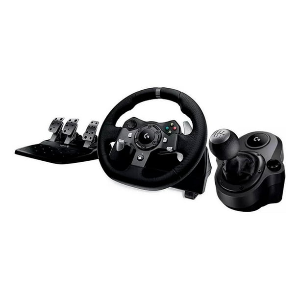 Kit Volante Logitech G920 Palanca Pedales Para Xbox Series X|S Xbox One PC Negro