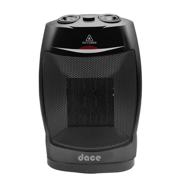 Calefactor Dace de Escritorio Cerámico con Frío Calor Negro