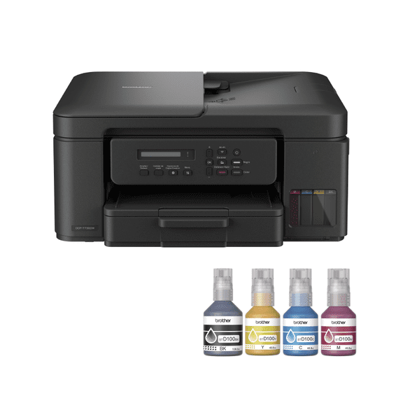 MULTIFUNCIONAL BROTHER DCP-T730DW INKBENEFIT WIFI ADF + KIT DE TINTAS ORIGINALES BTD100...