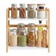 thumbnail image 4 of Estante para Especias de 2 Niveles, Estantería de Cocina para Encimera, Beige y Blanco, 4 of 8