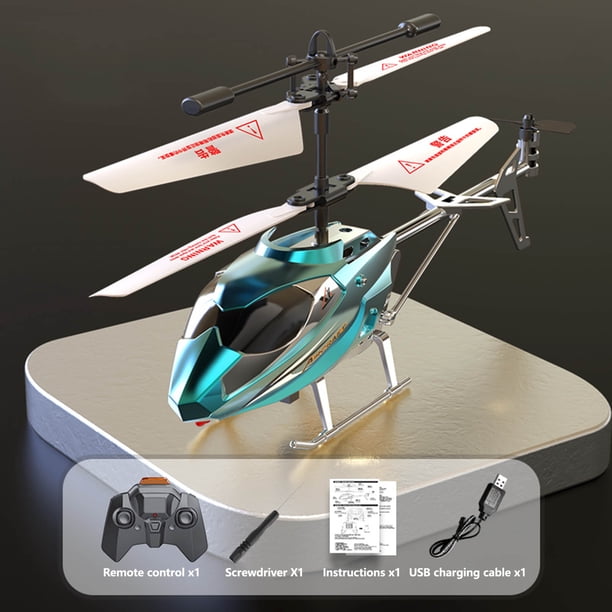 Helicóptero de control remoto 3.5 Carga USB Accidente Modelo de avión de control remoto Juguetes productos de aeronaves