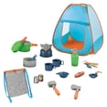 thumbnail image 1 of Juego de camping para niños con tienda de campaña, equipo de camping, juego de simulación para niños pequeños 21 piezas, 1 of 9