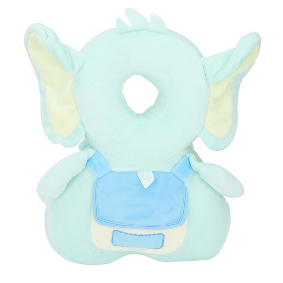 Mochila con cojín para la cabeza del bebé, almohada anticaída, suave y resistente, con forma de pequeño elefante, almohadilla protectora para bebé