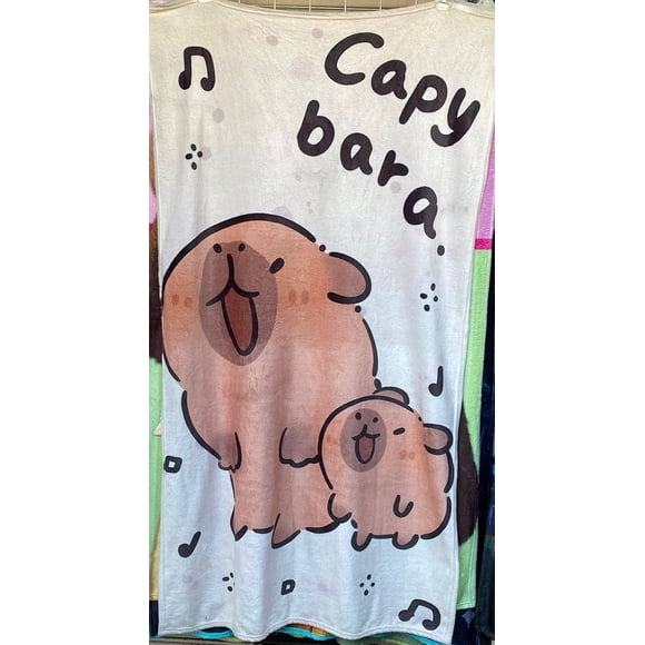 Exclusiva! Cobija Frazada Ultra Suave Capibara Hijo