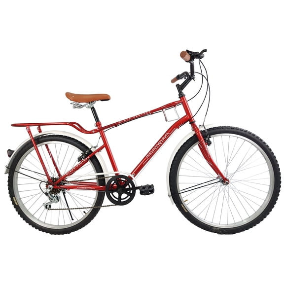 Bicicleta Urbana Monaco Porta Anfora 6 Vels Rod 26 Rojo