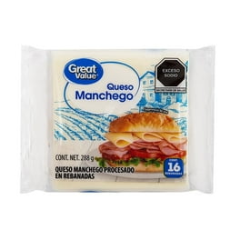 Queso manchego Great Value en rebanadas 288 g
