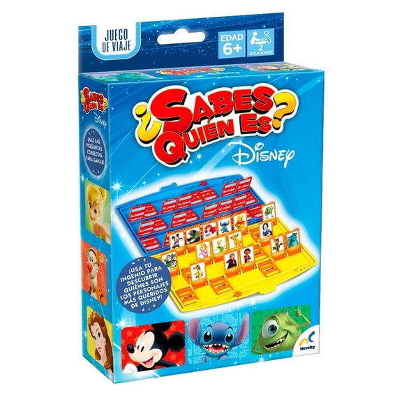 Juego de Mesa Disney ¿Sabes Quién Es? Juego de Viaje