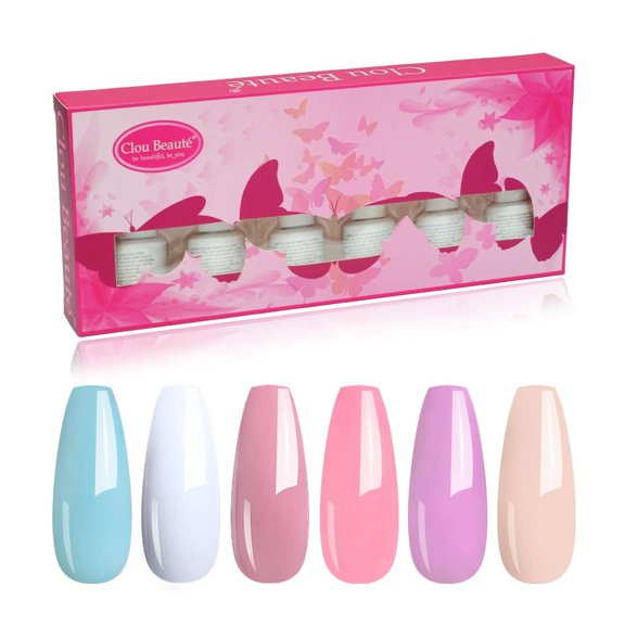Set de Gel para Uñas Clou Beaute UV LED Esmalte Semipermanente Negocios