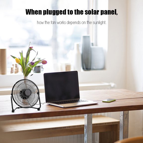 Ventilador de Energía Solar de Hierro Múltiple, Ventilador de Escape Solar USB, Para Invernadero de Pollo Para Perros