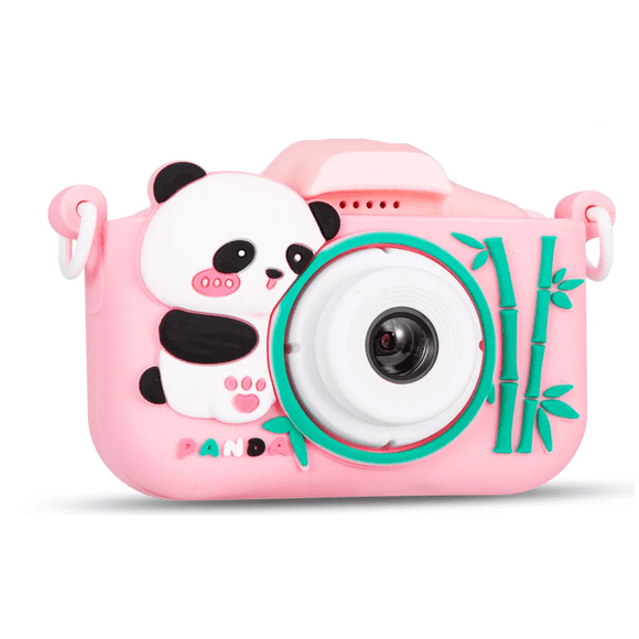 "Panda Cámara Digital Para Niños Hd De Doble Lente 1080p+32gb LAB.G Rosa "