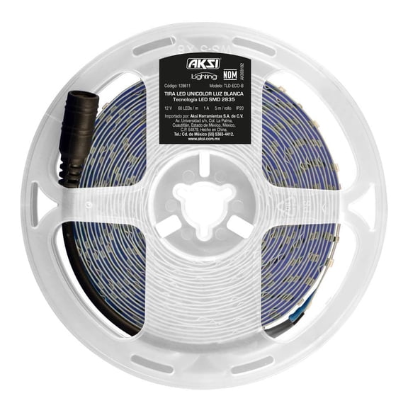 Tira Led Aksi 128611 5 Mts Luz Blanca 6.5W