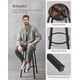 thumbnail image 5 of VASAGLE Taburete Alto, Juego de 2, Taburetes Altos de Cocina, con Respaldo, Estructura de Acero, Asiento de 73 cm de Altura, Fácil Montaje, Estilo Industrial, Marrón Rústico y Negro, 5 of 5