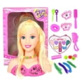 thumbnail image 1 of Juego de Simulación de Maquillaje ANGGREK Para Niños 17 Piezas Cabeza de Muñeca, 1 of 8