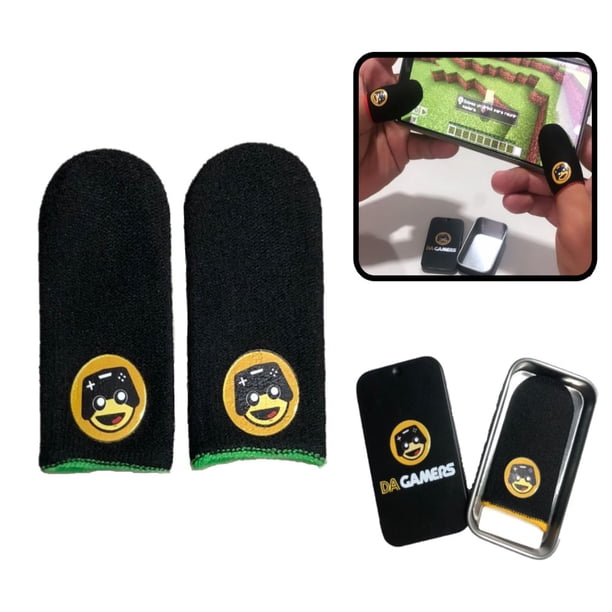 Dedales Gamer Premium Guantes para Dedo Fibra de Carbono Elite V6 Original Pro Gaming Competitivo Transpirable Antisudor Fundas Touch Flexibles Resistentes