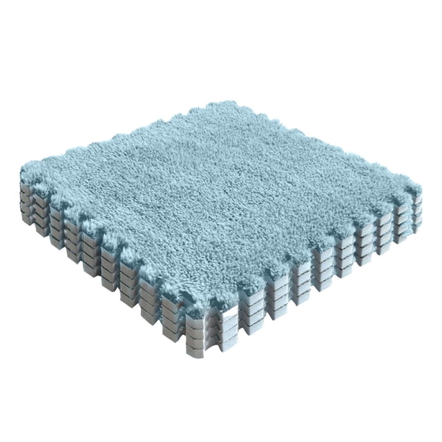 Plush Puzzle Floor Mat Bedside Bedroom Bedside Carpet Home Living Room 1CM Thick Suede Foam Ground Mat