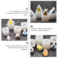 thumbnail image 4 of 4 moldes para velas navideñas con forma de casa de nieve, moldes para hacer velas, moldes para velas perfumadas DIY, 4 of 6
