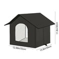 thumbnail image 3 of Caseta para Perros, Cómoda y Plegable, Ideal para Interiores y Exteriores. También Sirve Como Cama Suave y Cálida para Gatos o Cachorros. Fabricada En Aluminio Aislante E Impermeable. Apta para Perro, 3 of 7