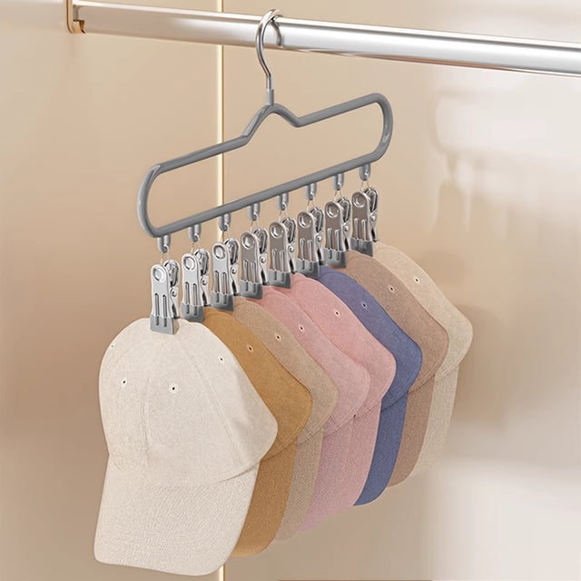 Tendedero de acero inoxidable con gancho y pinzas, multifuncional, apto para secadora de ropa.