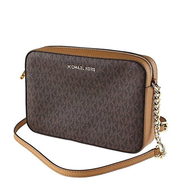 Bolsa Crossbody Michael Kors Café Con Monograma