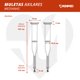 thumbnail image 2 of Muletas Medianas de Aluminio Magnimed OA6925M Soportan hasta 90kg Axilares acojinados regatones antiderrapantes, 2 of 8