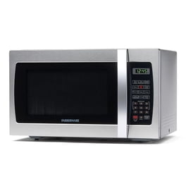 Farberware Countertop Microwave 1000 Watts, 1.3 Cu. Ft. - Microwave Oven With LED Lighting and Child Lock - Perfect for Apartments and Dorms - Easy Clean Stainless Steel
