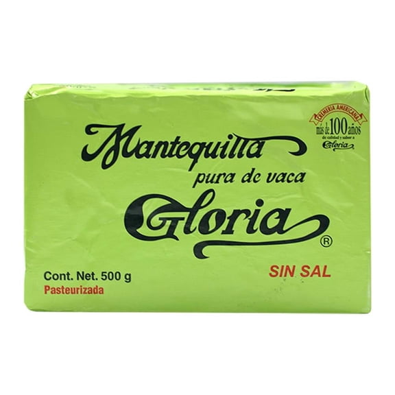 Mantequilla Gloria pura de vaca sin sal en barra 500 g