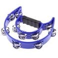 thumbnail image 4 of Instrumento musical Pandereta Verde de Doble Fila de Metal Sonajas de Mano KTY Azul, 4 of 6