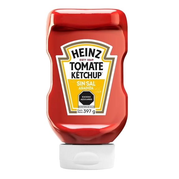 Catsup Heinz sin sal 397 g