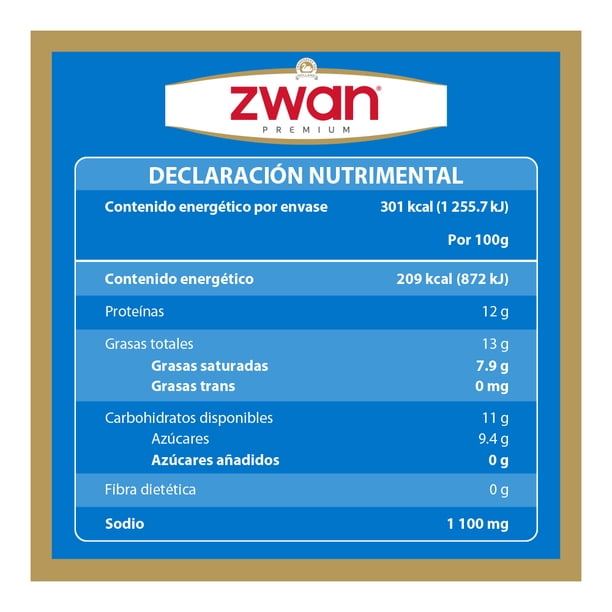 Imagen 2 de Queso americano Zwan rebanado 144 g