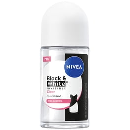 Antitranspirante NIVEA Black & White invisible black & white clear roll on 50 ml