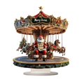 thumbnail image 2 of Christmas Carousel Flat Decoration Multi Functional Desktop Display Home Decoration, 2 of 9
