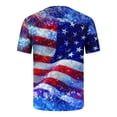 thumbnail image 5 of Mens Casual Pantalones Cortos Raya Impresión Suéter Fitness Deportes Camiseta, Poliéster Cuello Redondo Blusa para Al Aire Libre, Diario Y Primavera Verano Desgaste, 5 of 5